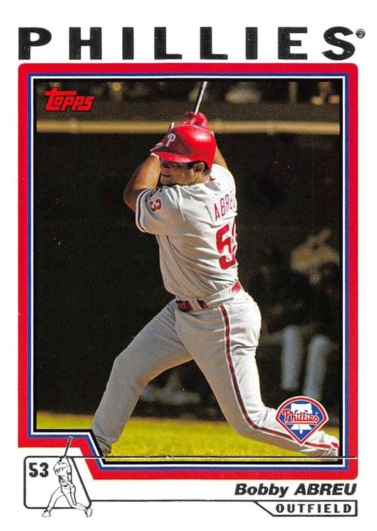 2004 Topps #384 Bobby Abreu NM-MT Philadelphia Phillies 