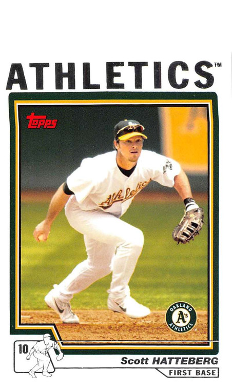 2004 Topps #492 Scott Hatteberg NM-MT Oakland Athletics 
