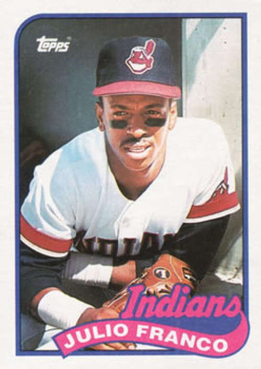 1989 Topps #55 Julio Franco NM-MT Cleveland Indians 