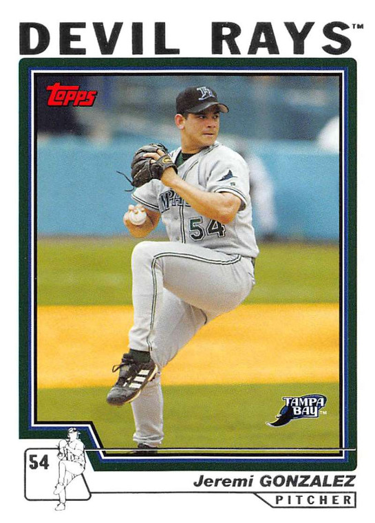 2004 Topps #621 Jeremi Gonzalez NM-MT Tampa Bay Devil Rays 