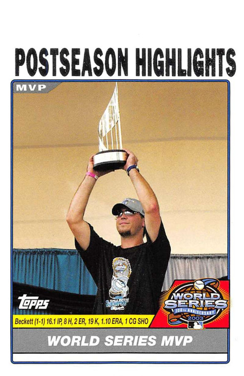 2004 Topps #733 Josh Beckett MVP WS NM-MT Florida Marlins 