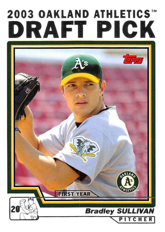 2004 Topps #669 Brad Sullivan DP NM-MT RC Rookie Oakland Athletics 