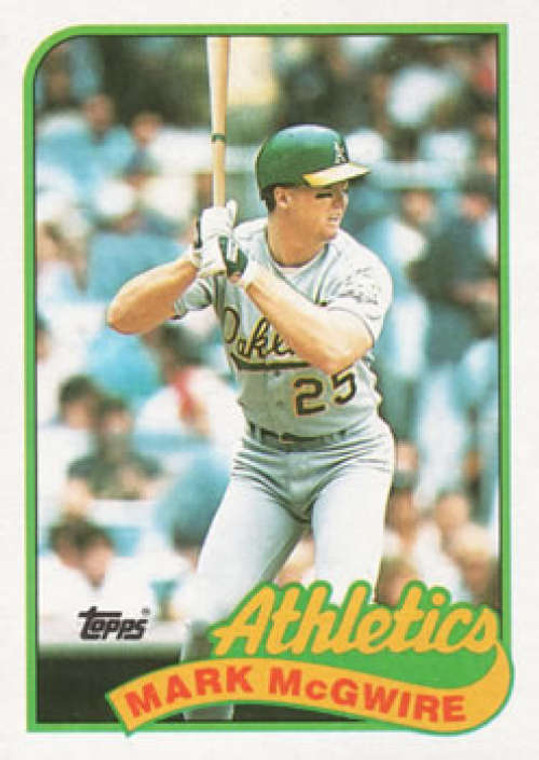 1989 Topps #70 Mark McGwire NM-MT Oakland Athletics 