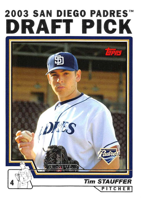 2004 Topps #674 Tim Stauffer DP NM-MT RC Rookie San Diego Padres 