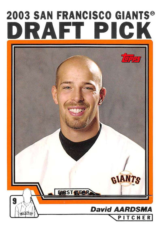 2004 Topps #676 David Aardsma DP NM-MT RC Rookie San Francisco Giants 