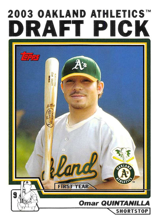 2004 Topps #677 Omar Quintanilla DP NM-MT RC Rookie Oakland Athletics 