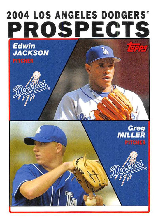 2004 Topps #689 Edwin Jackson/Greg Miller NM-MT Los Angeles Dodgers 