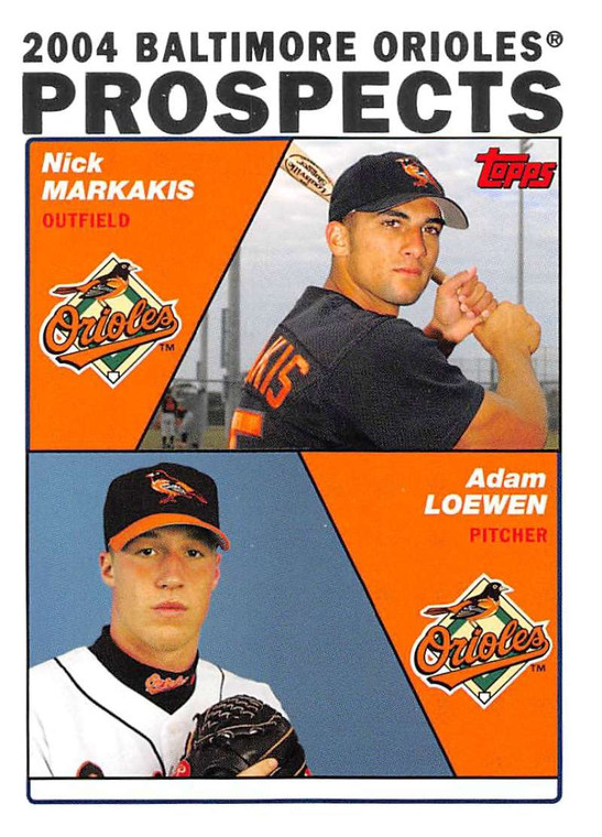 2004 Topps #691 Nick Markakis/Adam Loewen NM-MT Baltimore Orioles 