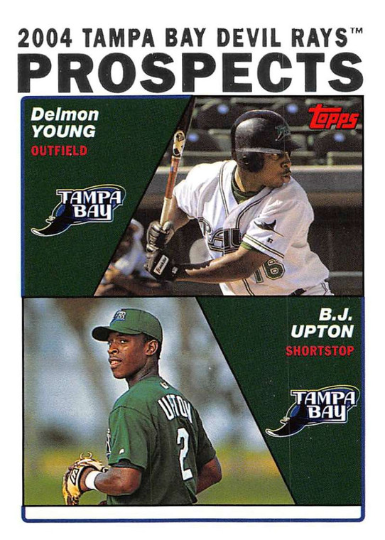 2004 Topps #692 Delmon Young/B.J. Upton NM-MT Tampa Bay Devil Rays 