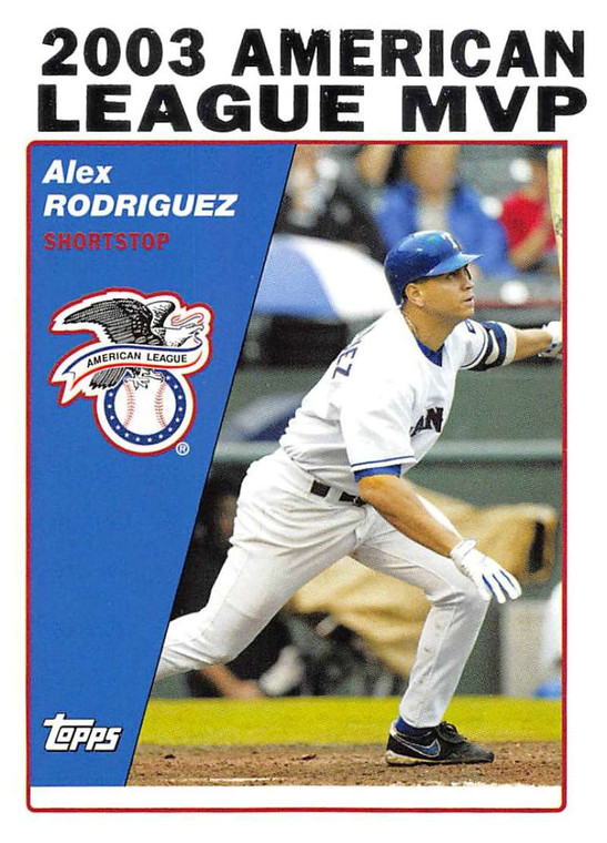 2004 Topps #716 Alex Rodriguez MVP NM-MT Texas Rangers 