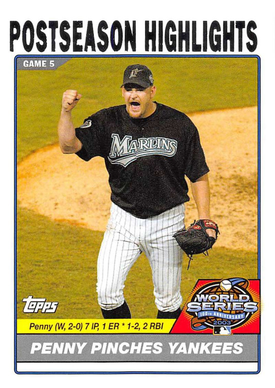 2004 Topps #731 Brad Penny WS NM-MT Florida Marlins 