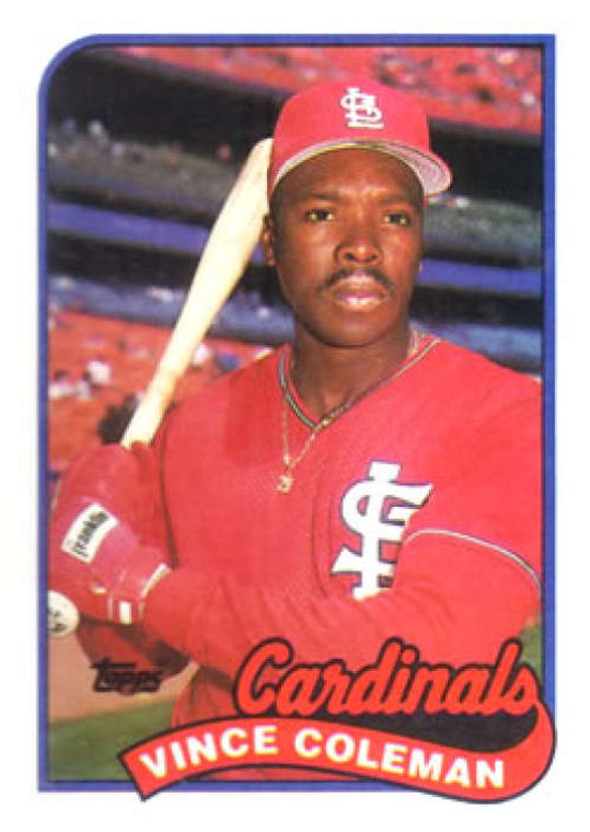 1989 Topps #90 Vince Coleman UER NM-MT St. Louis Cardinals 