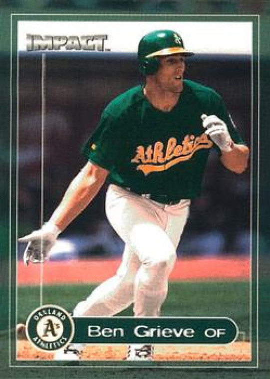 2000 Fleer Impact #198 Ben Grieve NM-MT  Oakland Athletics 
