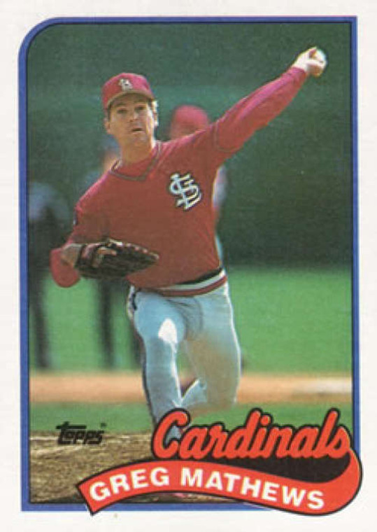 1989 Topps #97 Greg Mathews NM-MT St. Louis Cardinals 