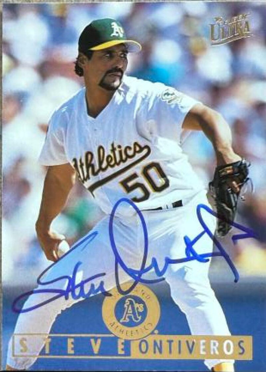 Steve Ontiveros Autographed 1995 Fleer Ultra #320 