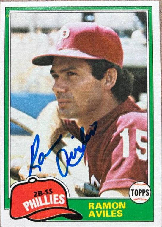 Ramon Aviles Autographed 1981 Topps #644 Philadelphia Phillies Card