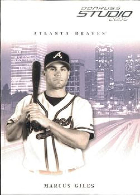 2005 Donruss Studio #30 Marcus Giles NM-MT  Atlanta Braves 