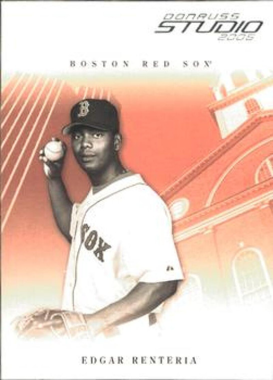 2005 Donruss Studio #47 Edgar Renteria NM-MT  Boston Red Sox 