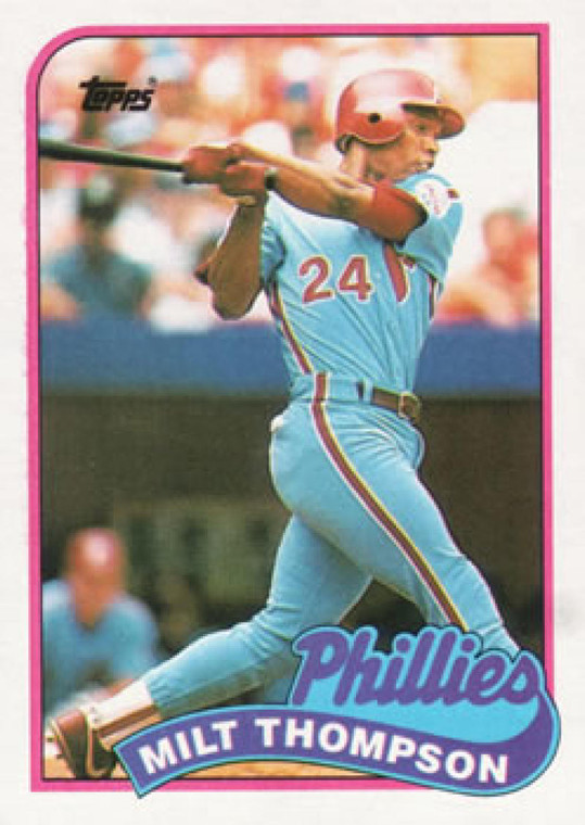 1989 Topps #128 Milt Thompson NM-MT Philadelphia Phillies 