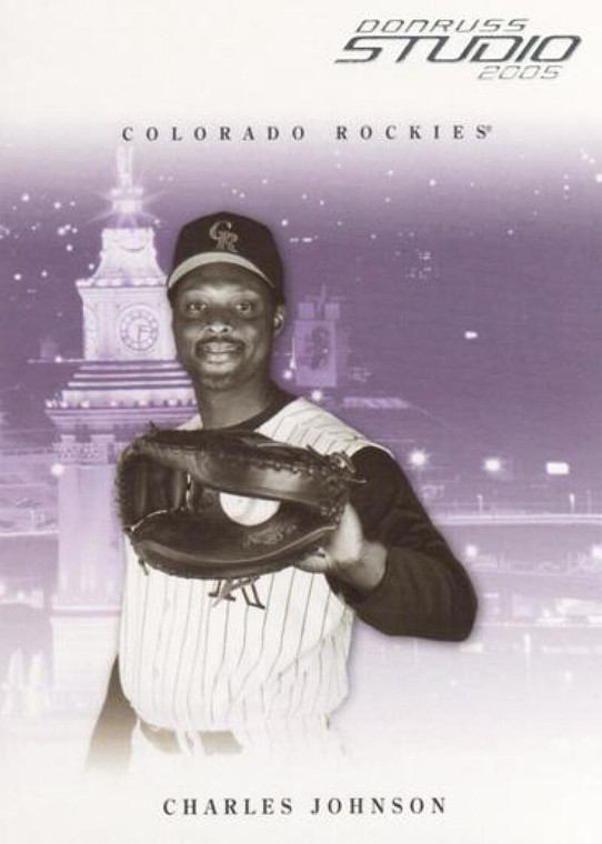 2005 Donruss Studio #96 Charles Johnson NM-MT  Colorado Rockies 