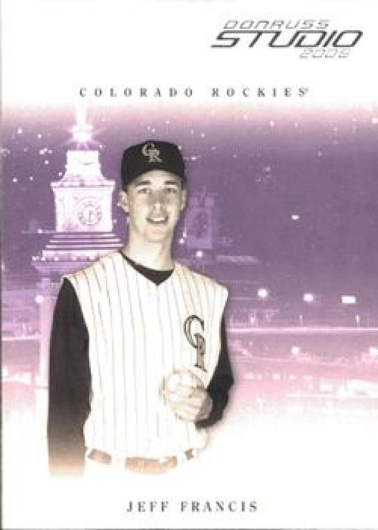 2005 Donruss Studio #100 Jeff Francis NM-MT  Colorado Rockies 