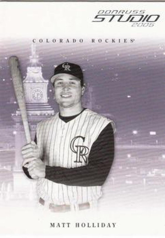 2005 Donruss Studio #104 Matt Holliday NM-MT  Colorado Rockies 