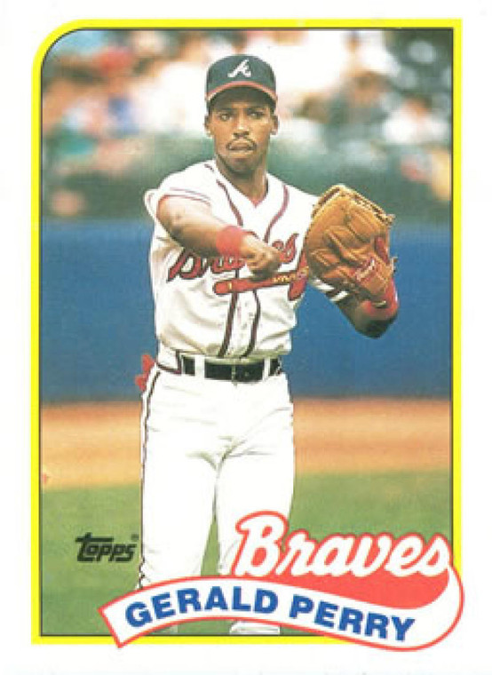 1989 Topps #130 Gerald Perry NM-MT Atlanta Braves 