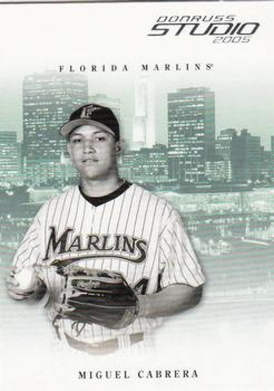 2005 Donruss Studio #123 Miguel Cabrera NM-MT  Florida Marlins 