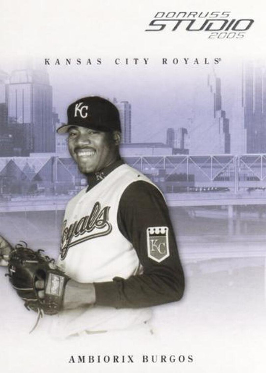 2005 Donruss Studio #139 Ambiorix Burgos NM-MT  RC Rookie Kansas City Royals 