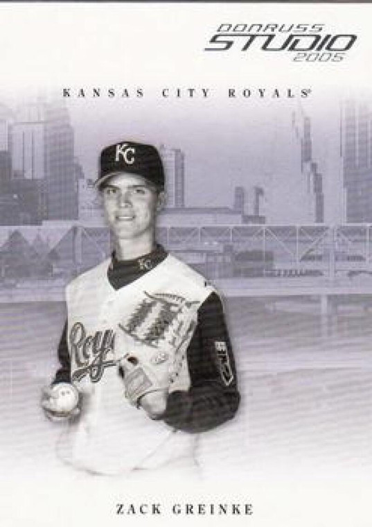 2005 Donruss Studio #147 Zack Greinke NM-MT  Kansas City Royals 