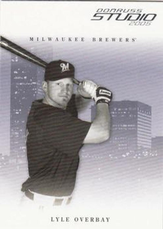 2005 Donruss Studio #166 Lyle Overbay NM-MT  Milwaukee Brewers 