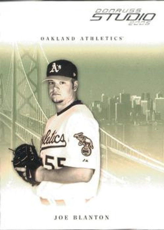 2005 Donruss Studio #206 Joe Blanton NM-MT  Oakland Athletics 