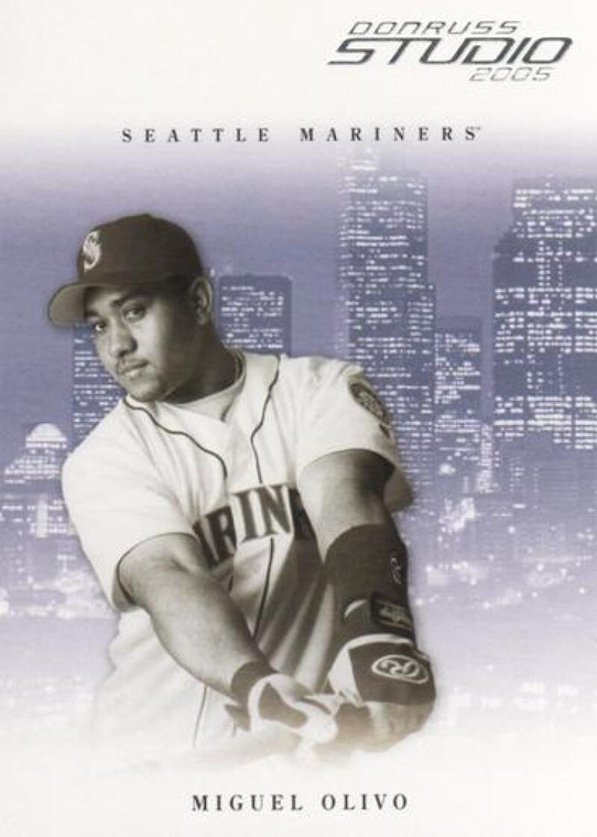 2005 Donruss Studio #254 Miguel Olivo NM-MT  Seattle Mariners 