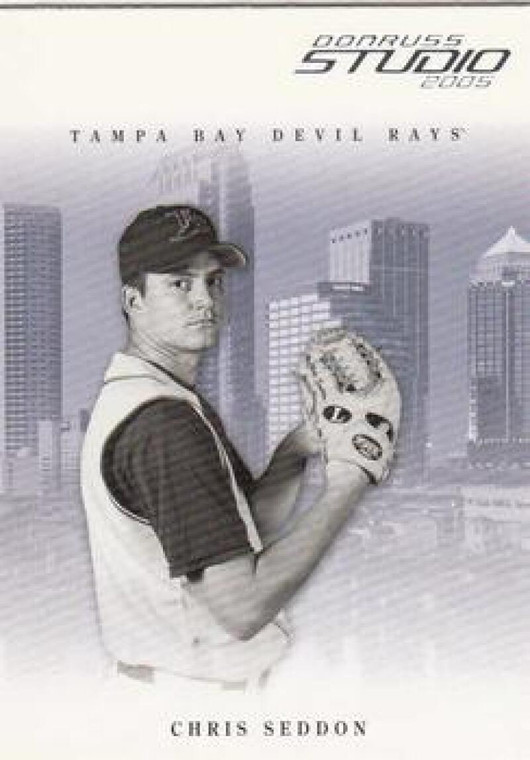 2005 Donruss Studio #270 Chris Seddon NM-MT  RC Rookie Tampa Bay Devil Rays 