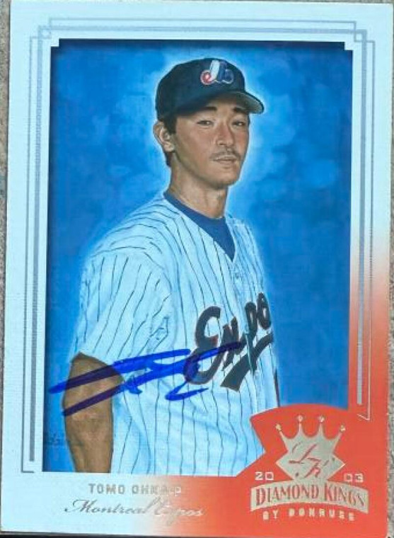 Tomo Ohka Autographed 2003 Donruss Diamond Kings #118 