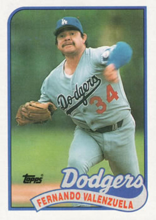 1989 Topps #150 Fernando Valenzuela NM-MT Los Angeles Dodgers 