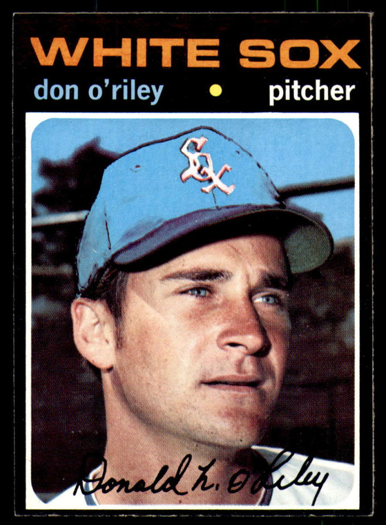 1971 Topps #679 Don O'Riley VG Chicago White Sox 
