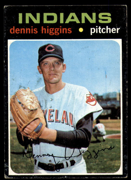 1971 Topps #479 Dennis Higgins VG Cleveland Indians 