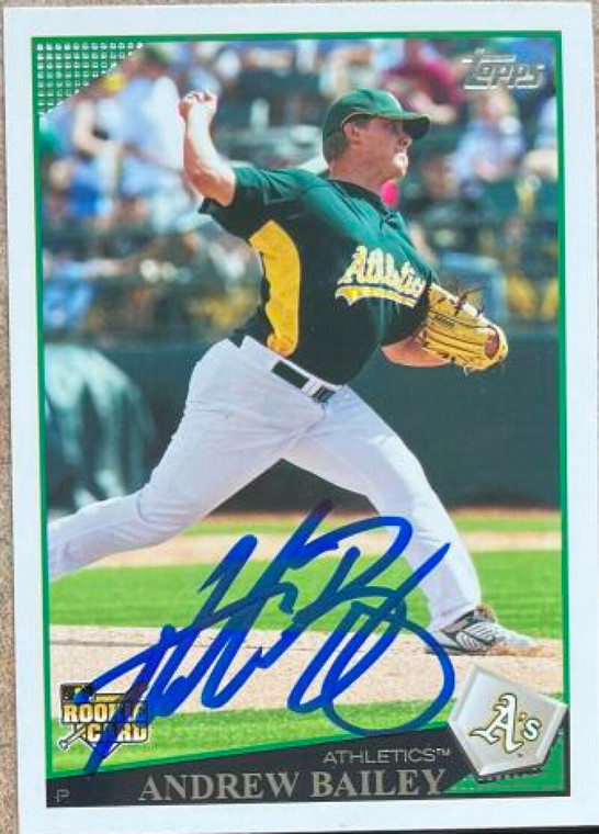 Andrew Bailey Autographed 2009 Topps #441