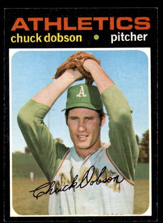 1971 Topps #238 Chuck Dobson VG Oakland Athletics 