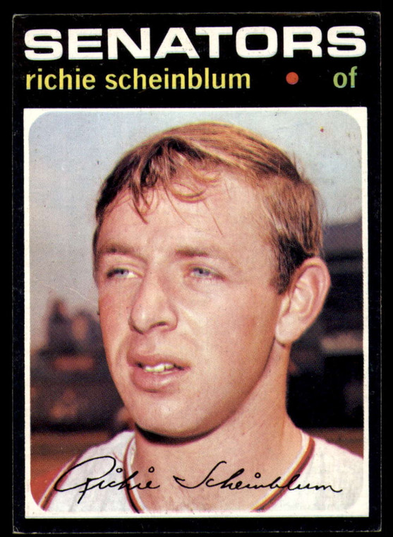 1971 Topps #326 Richie Scheinblum VG Washington Senators 