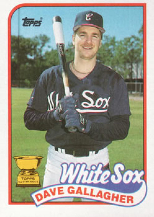 1989 Topps #156 Dave Gallagher NM-MT RC Rookie Chicago White Sox 