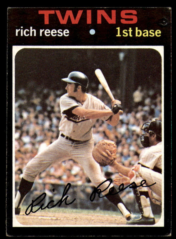 1971 Topps #349 Rich Reese VG Minnesota Twins 