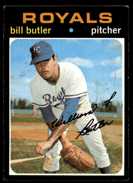 1971 Topps #681 Bill Butler VG Kansas City Royals 