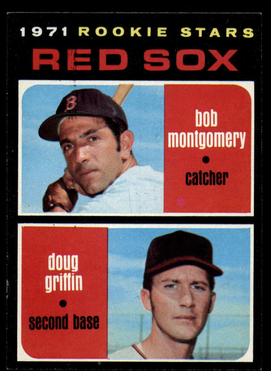 1971 Topps #176 Bob Montgomery/Doug Griffin VG RC Rookie Boston Red Sox 