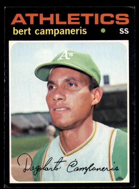 1971 Topps #440 Bert Campaneris VG Oakland Athletics 