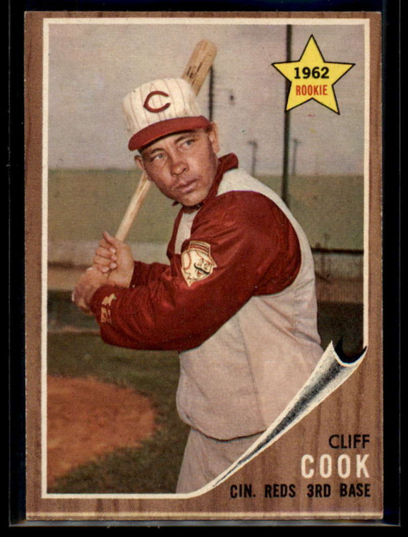 1962 Topps #41 Cliff Cook VG Cincinnati Reds 