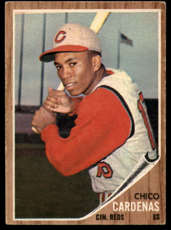 1962 Topps #381 Chico Cardenas VG Cincinnati Reds 