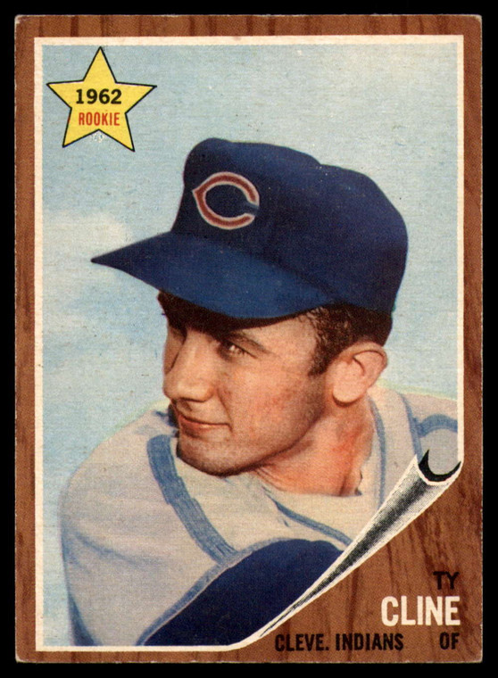 1962 Topps #362 Ty Cline VG Cleveland Indians 