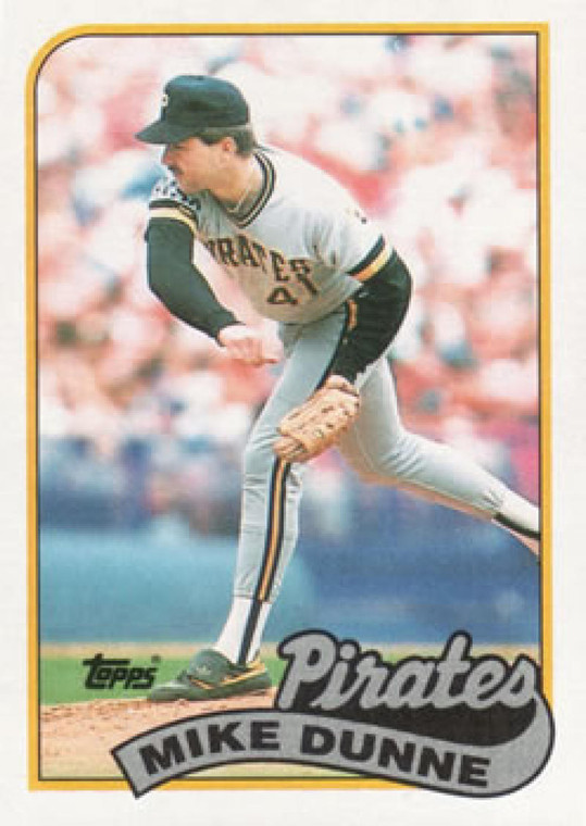 1989 Topps #165 Mike Dunne UER NM-MT Pittsburgh Pirates 